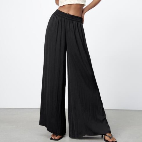 Zara Pants & Jumpsuits Zara Wide Leg Palazzo Pants Poshmark